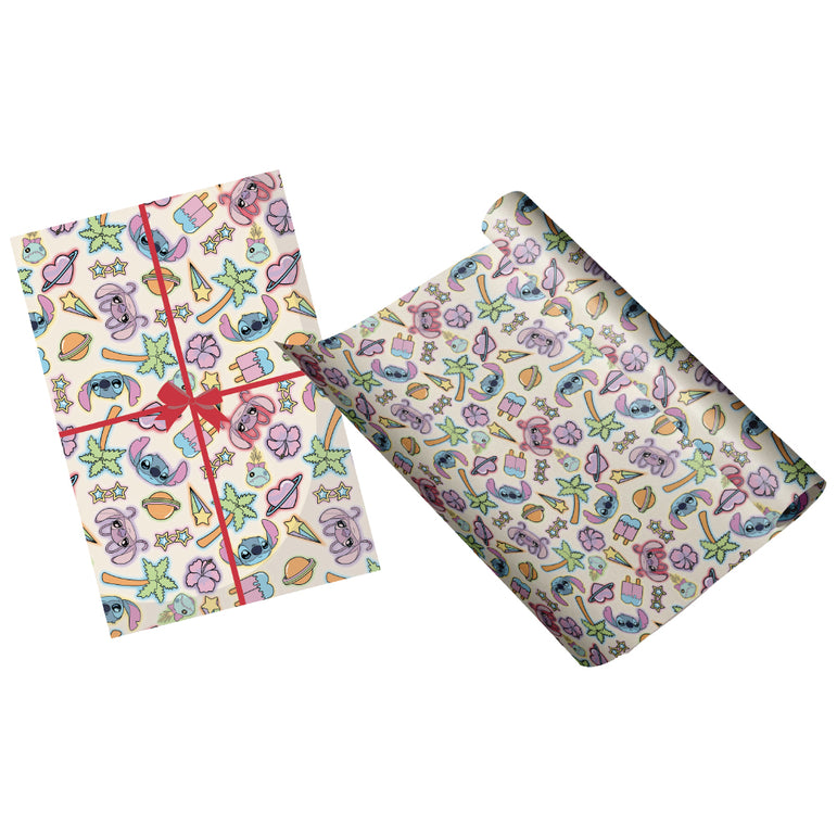 Disney Stitch Brush It Out Gift Wrap, 76x200cm