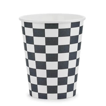 Checkered Flag Paper Cups 7oz 6pcs