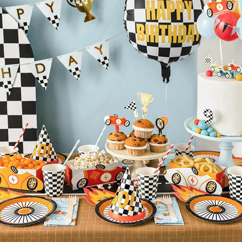 Checkered Flag Paper Cups 7oz 6pcs