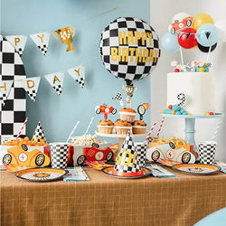 Checkered Flag Paper Cups 7oz 6pcs