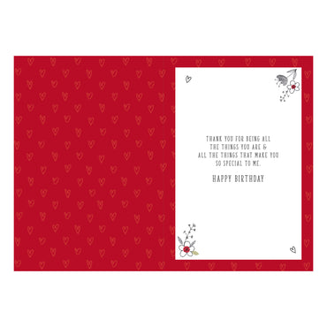 To The One I Love Birthday Greeting Card