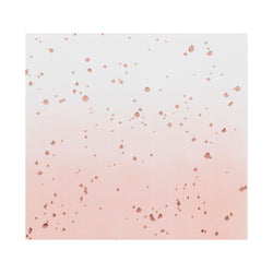 Rose Gold Ombre Foiled Napkins 16pcs