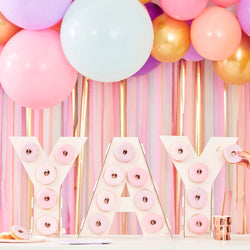 Yay Pink Ombre Donut Wall Stand Decoration 3pcs