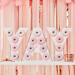 Yay Pink Ombre Donut Wall Stand Decoration 3pcs