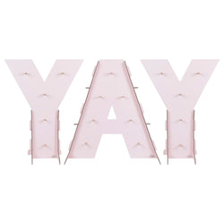 Yay Pink Ombre Donut Wall Stand Decoration 3pcs