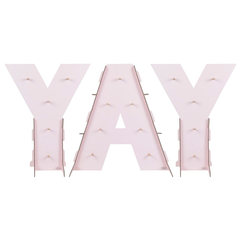 Yay Pink Ombre Donut Wall Stand Decoration 3pcs