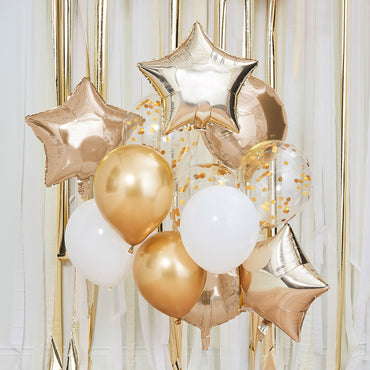Mix It Up Metallic Gold Balloons Bundle 12pcs