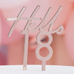 Mix It Up 18th Birthday Cake Topper