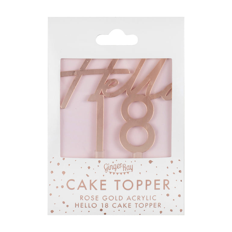 Mix It Up 18th Birthday Cake Topper