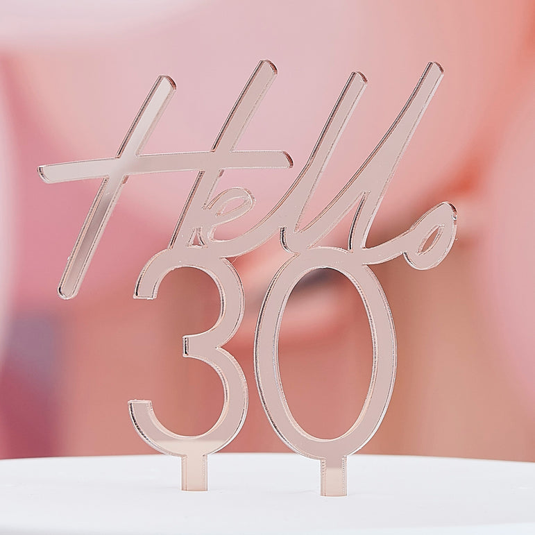 Mix It Up 30th Birthday Cake Topper