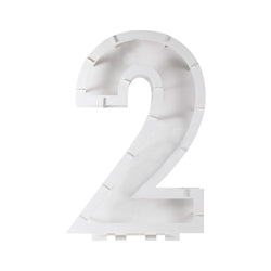 Mix It Up Balloon Mosaic Number Stand 2 Decoration