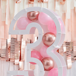 Mix It Up Balloon Mosaic Number Stand 3 Decoration