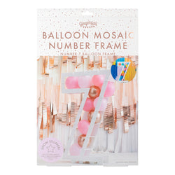 Mix It Up Balloon Mosaic Number Stand 7 Decoration