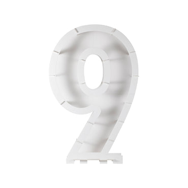 Mix It Up Balloon Mosaic Number Stand 9 Decoration