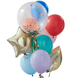 Mix It Up Rainbow Party Mixed Balloon Bundle 11pcs