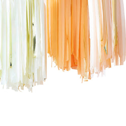 Mix It Up Peach and Gold Streamer Ceiling Decoration