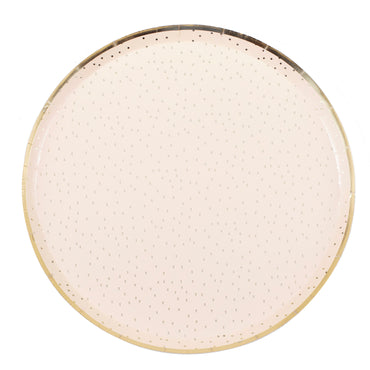 Mix It Up Peach and Gold Party Plates 8pcs