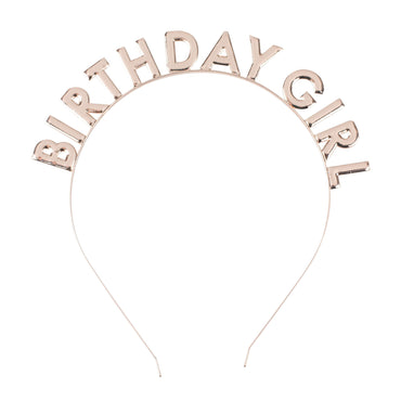 Mix It Up Rose Gold Birthday Girl Headband