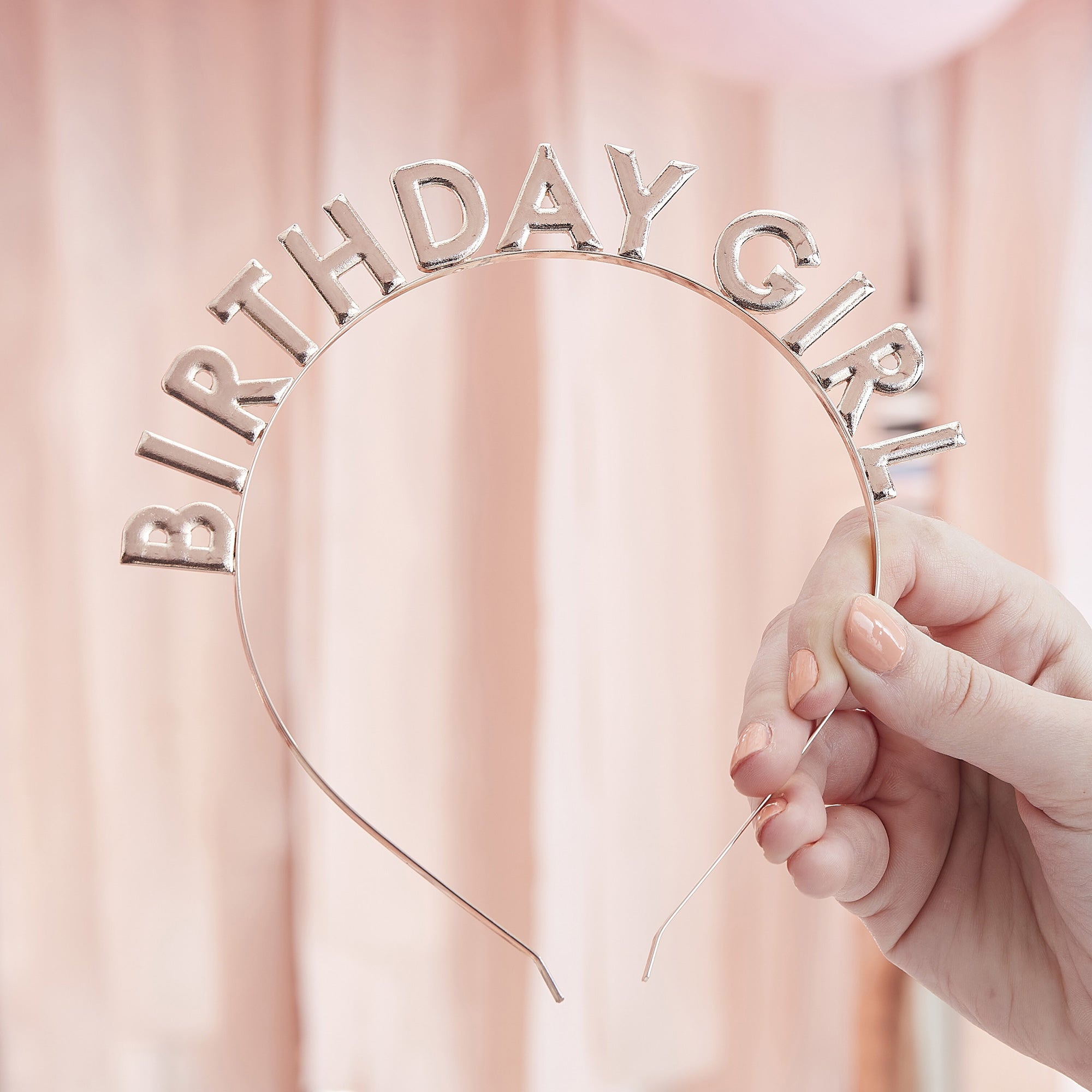 Mix It Up Rose Gold Birthday Girl Headband