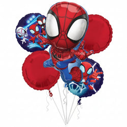 Marvel Spidey & His Amazing Friends Foil Balloon Bouquet 5pcs
