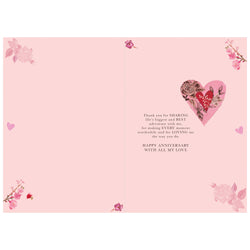 Happy Anniversary To My Beautiful Wife Greeting Card