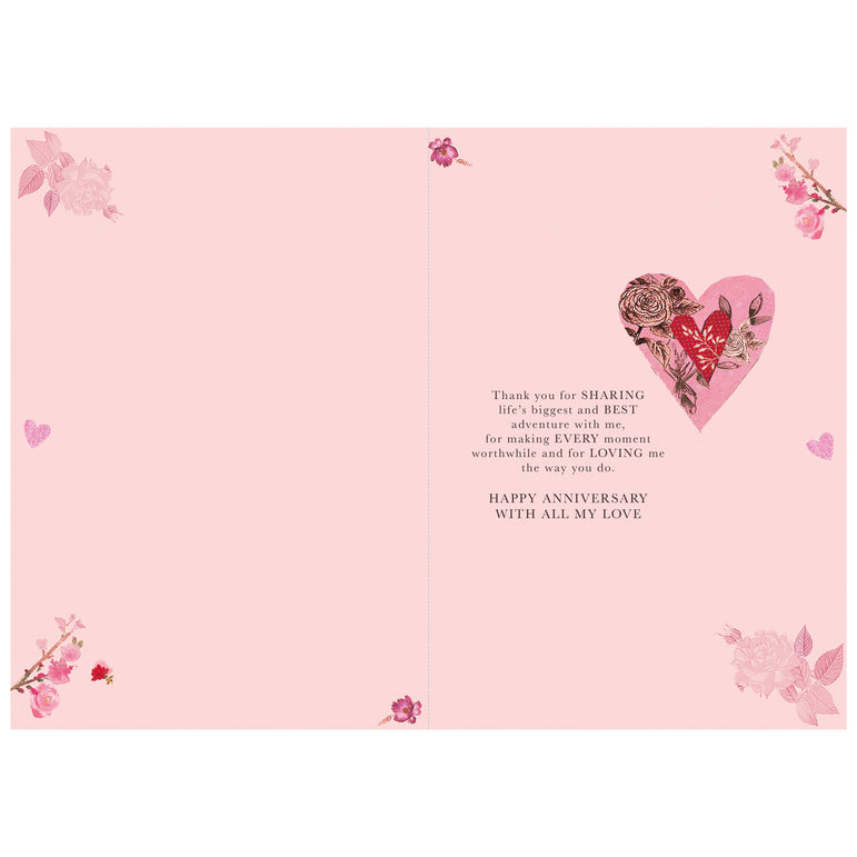 Happy Anniversary To My Beautiful Wife Greeting Card