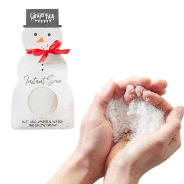 Novelty Christmas Snowman Shaped Instant Snow