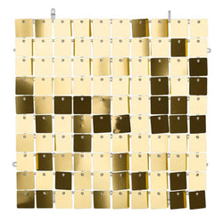 Gold Sequin Square-Shape Backdrop Panel 30x30cm