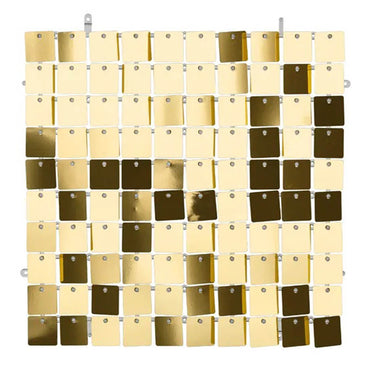 Gold Sequin Square-Shape Backdrop Panel 30x30cm