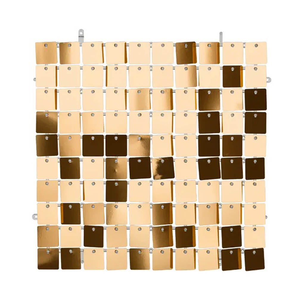 Copper Sequin Square-Shape Backdrop Panel 30x30cm