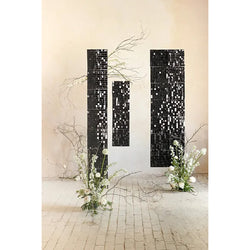 Black Sequin Square-Shape Backdrop Panel 30x30cm