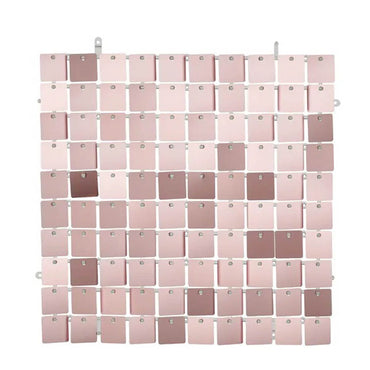 Rose Gold Sequin Square-Shape Backdrop Panel 30x30cm