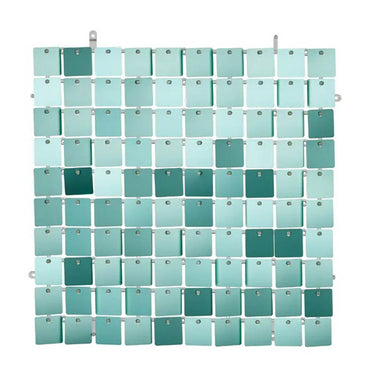 Pale Turquoise Sequin Square-Shape Backdrop Panel 30x30cm