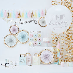 Pick & Mix Gold Backdrop Flower Curtain Decoration