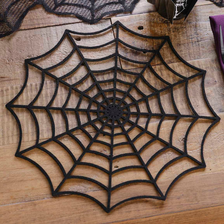 Halloween Spider Web Placemats