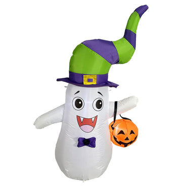 Halloween Inflatable Friendly Ghost with Lights Decoration 152 cm