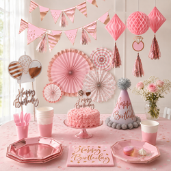 Rose Gold Party Kit For 8 People