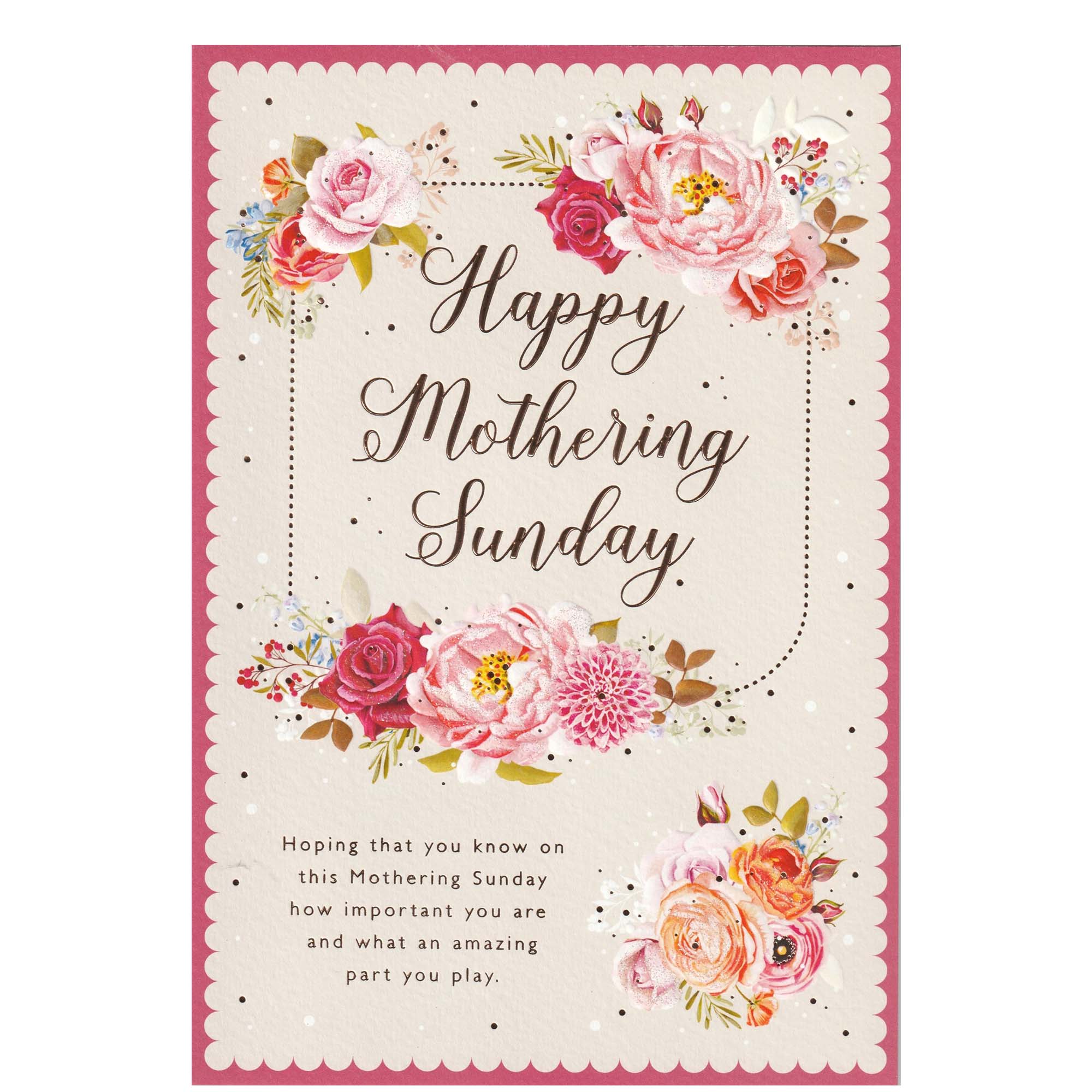 Happy Mothering Sunday Mothers Day Greeting Card