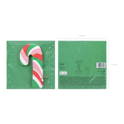 Candy Cane Tissue 16cm, 20pcs