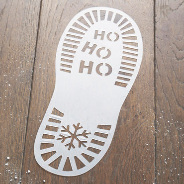 Christmas Stencil Santa's Footprints 2pcs