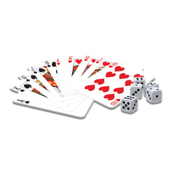 Classic Game 2 Deck Playing Cards & 5 Dice