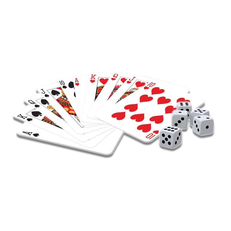 Classic Game 2 Deck Playing Cards & 5 Dice