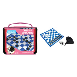 Grab & Go Game Travel Chess & Checkers