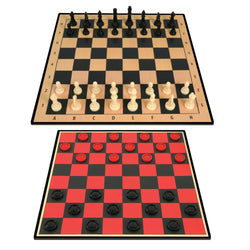 Classic Game 2 in 1 Chess Checkers Basic
