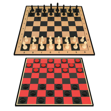 Classic Game 2 in 1 Chess Checkers Basic