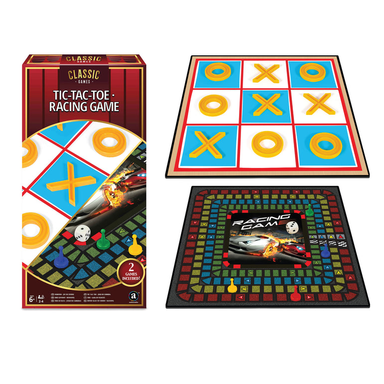Classic Game 2 in 1 Racing Game Tic Tac Toe Basic