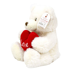 Keeleco Bear Cream With Heart Valentine Plush 45 cm