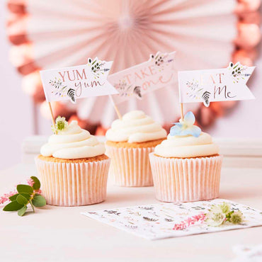 Afternoon Tea Cupcake Toppers 12pcs