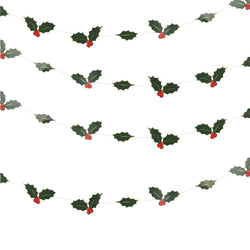 Holy Leaves Christmas Garland Decoration
