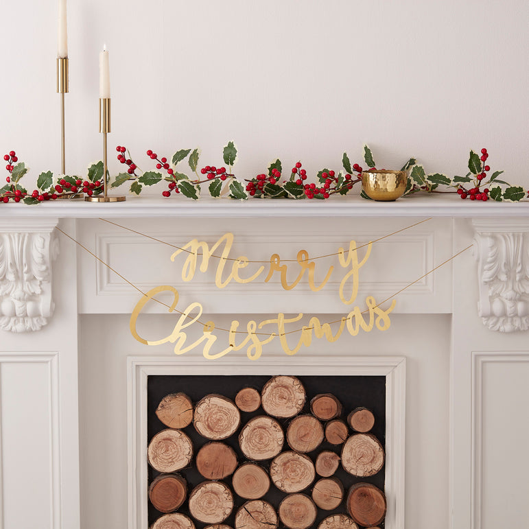 Holy Leaves Christmas Garland Decoration